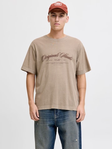 JACK & JONES - Camiseta en marrón: frente