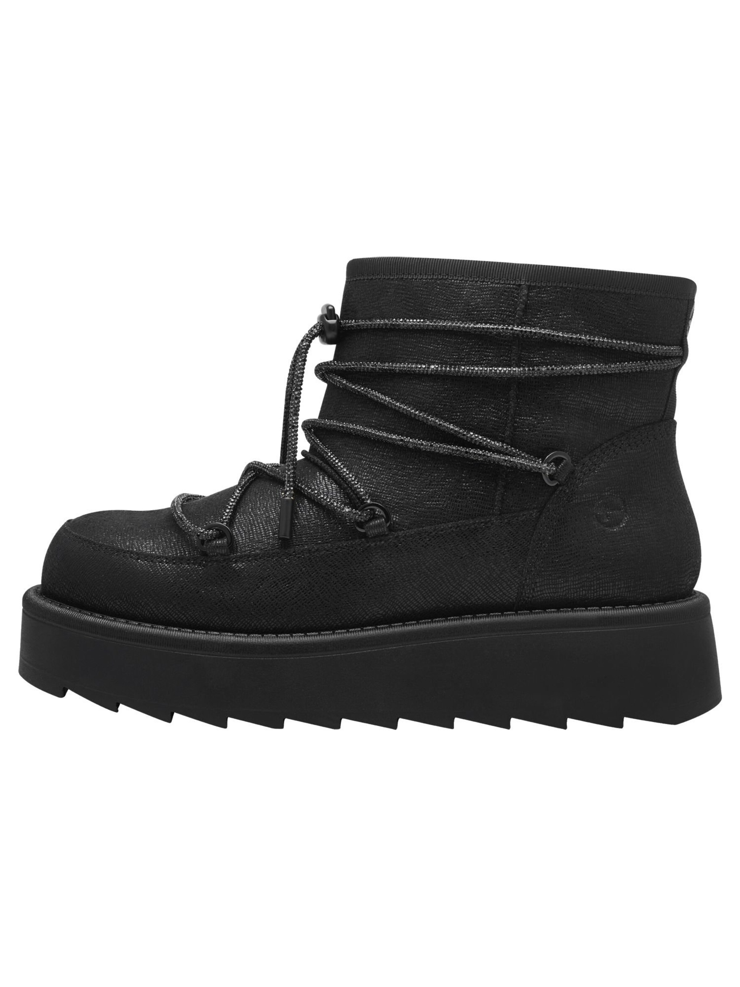 Tamaris - Botim com fivela em preto