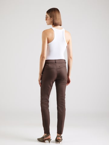 MOS MOSH - Slimfit Pantalón chino 'Abbey Night' en marrón