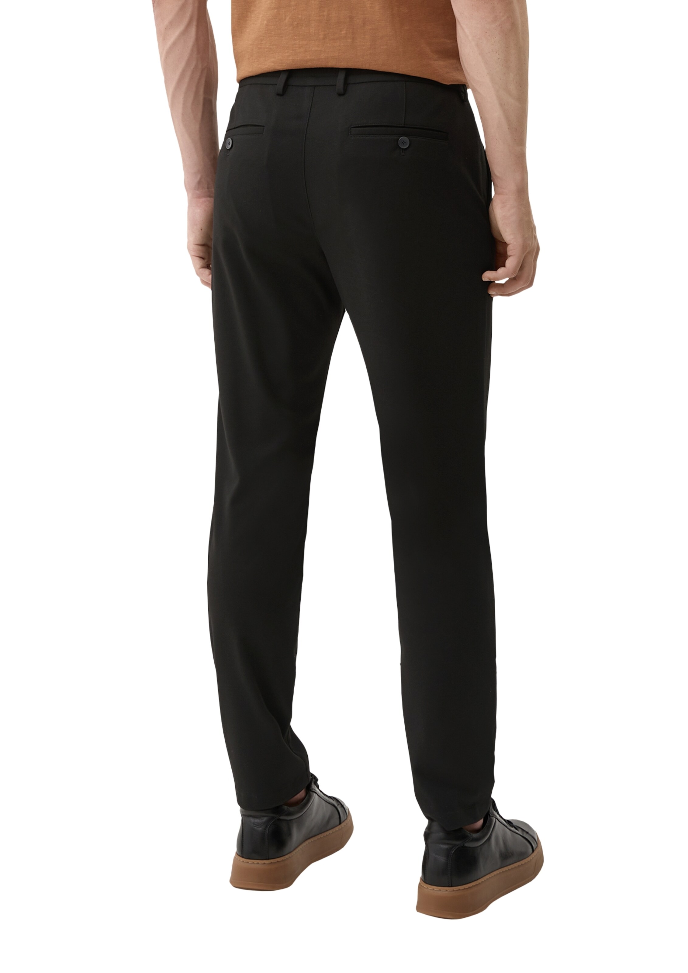 s.Oliver BLACK LABEL Regular Pantalon in Zwart