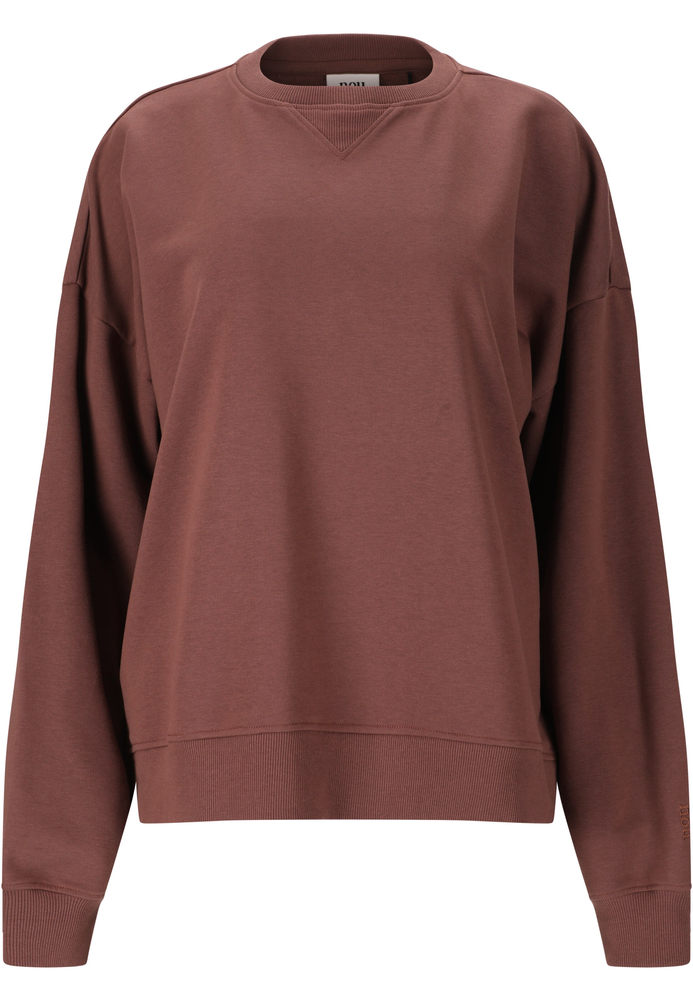 NOU Sweatshirt 'Vacay' in Brown: front