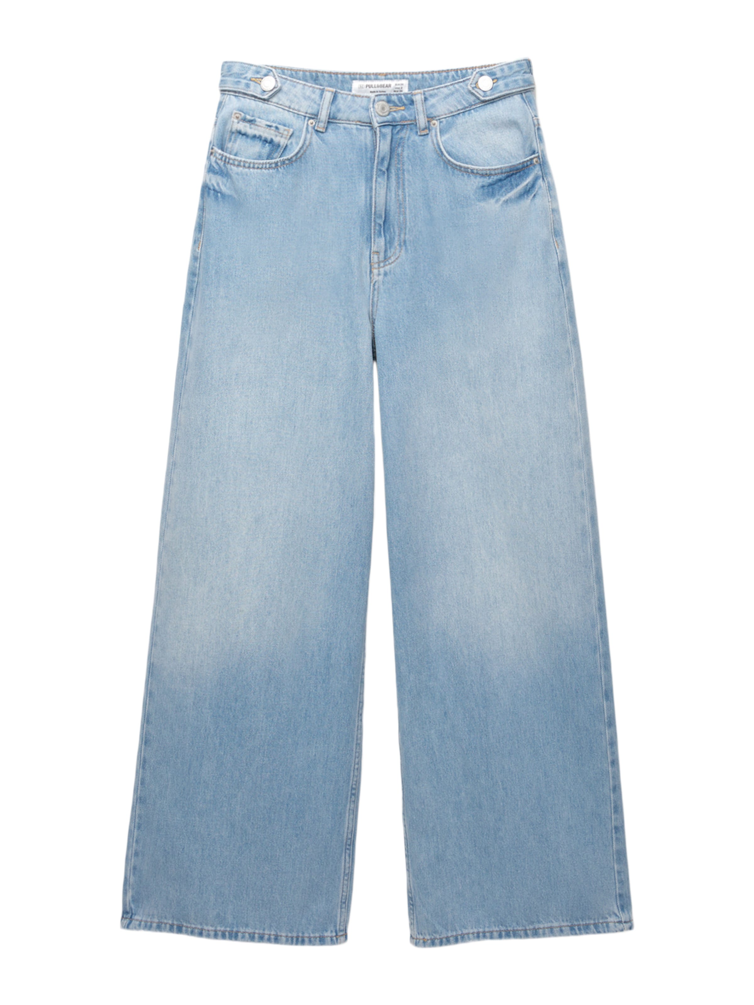 Pull&Bear Baggy Дънки в синьо: отпред