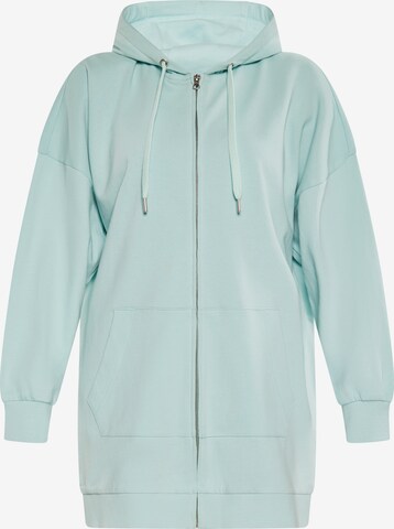 usha BLUE LABEL Zip-Up Hoodie in Green: front