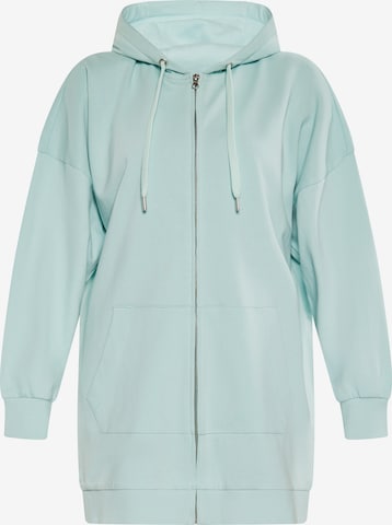 usha BLUE LABEL Zip-Up Hoodie in Green: front