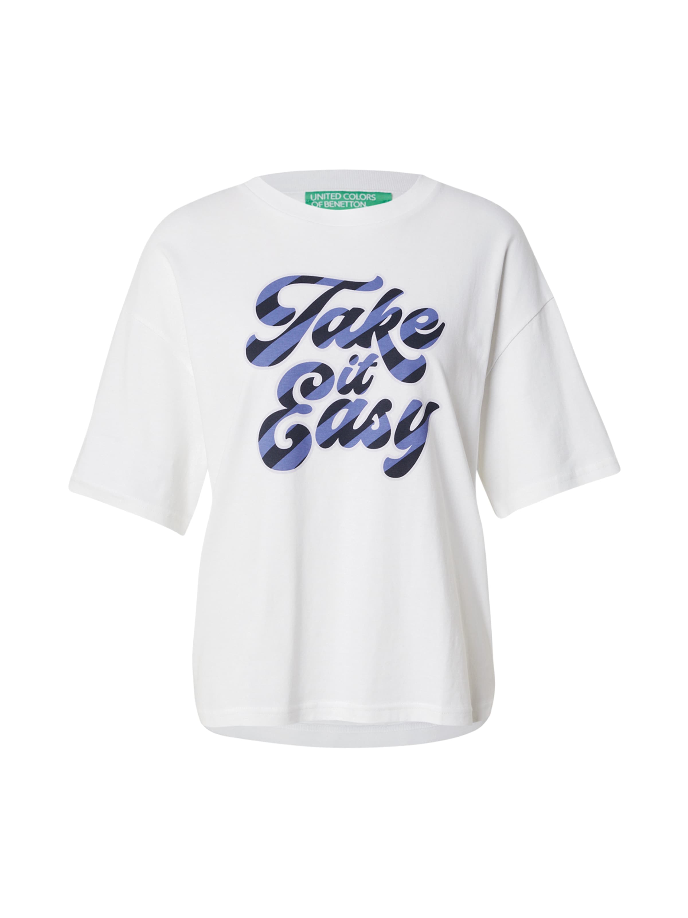 UNITED COLORS OF BENETTON Shirt in White: front