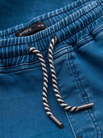 Ombre Regular Hose in Blau