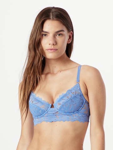 Women' Secret Balconette Bra in Blue: front