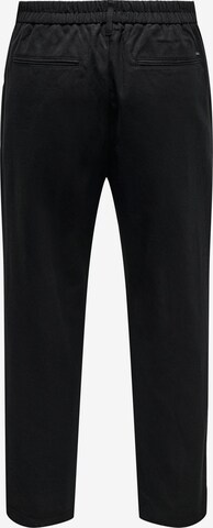 Regular Pantalon à pince 'Dew Pax' Only & Sons en noir