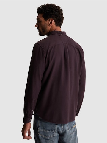 Regular fit Camicia 'Shirt with twill texture and button-down collar' di CAST IRON in lilla
