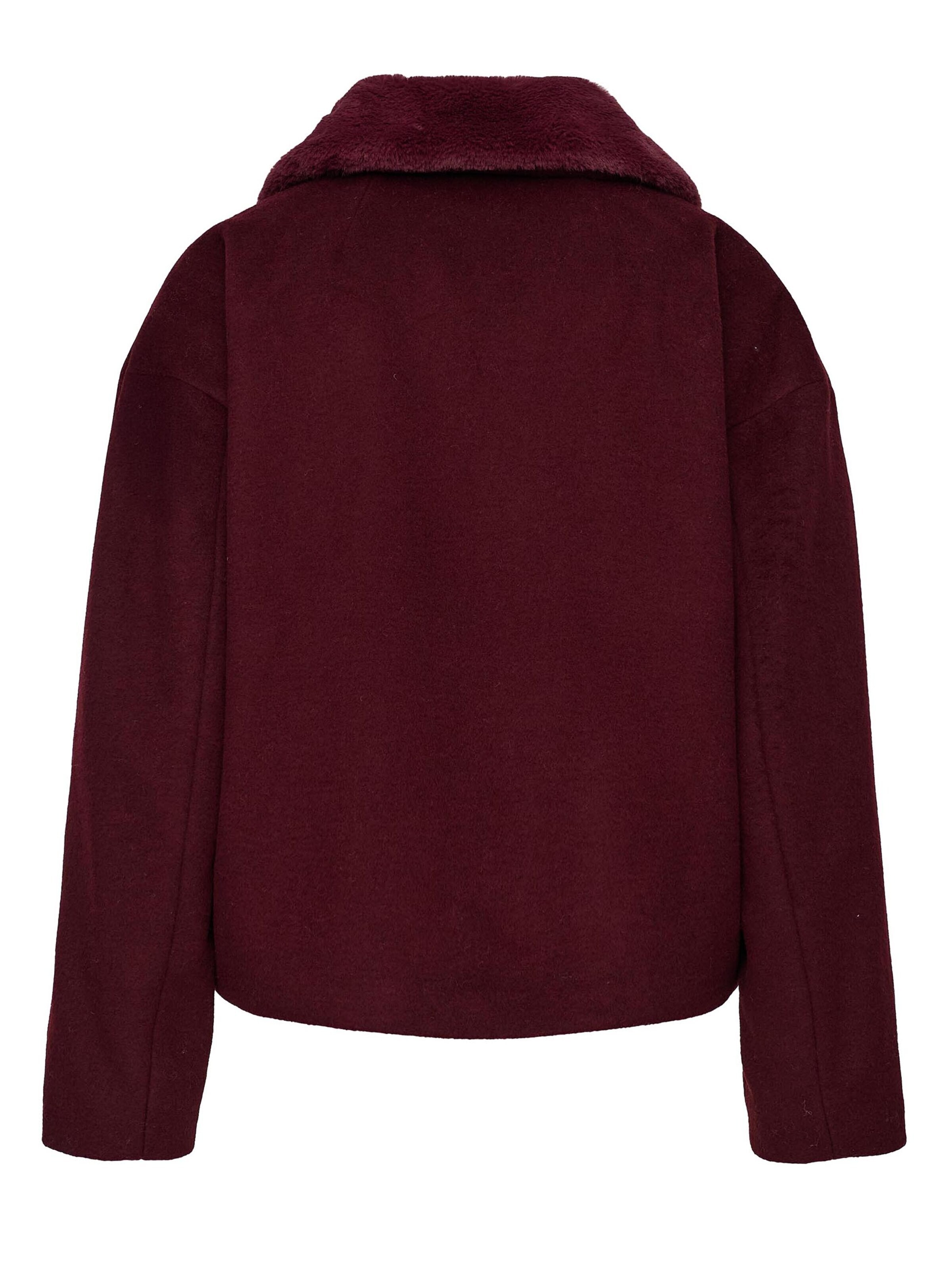 MANISA Between-season jacket 'Wolljacke' in Purple