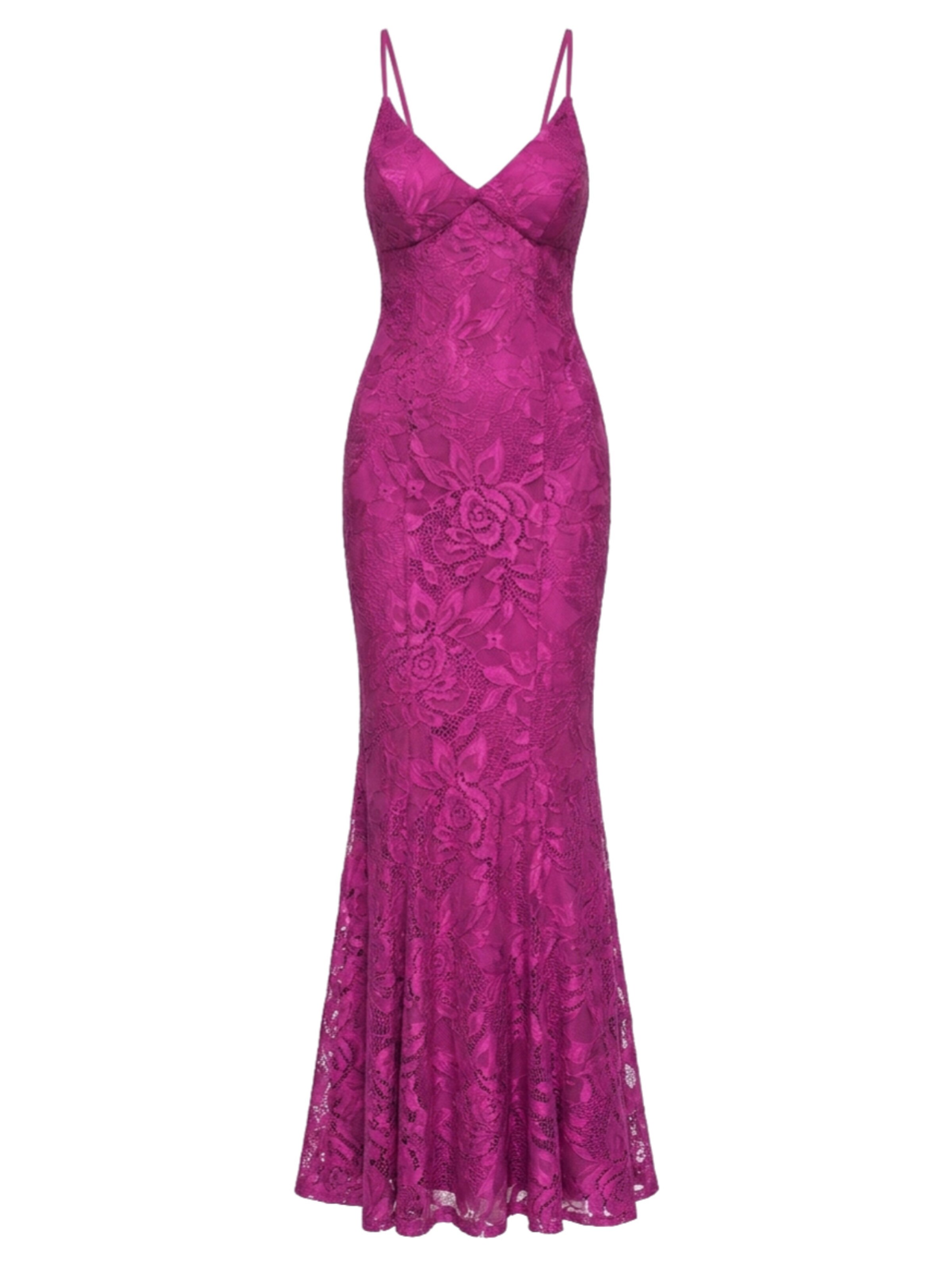 Ombre Robe de soirée en 36 en magenta, Vue avec produit