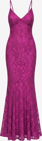 Robe de soirée Ombre en rose : devant