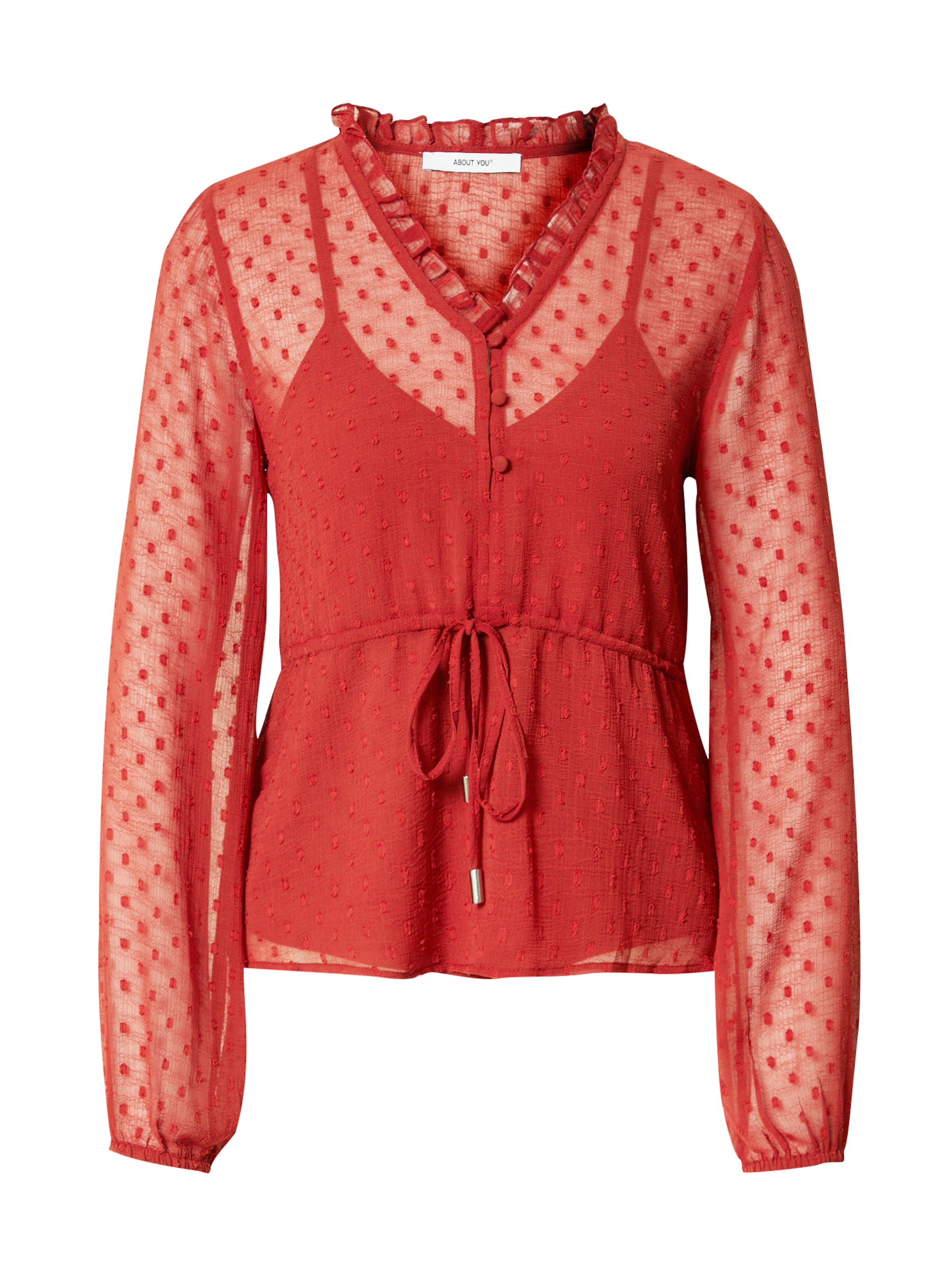 ABOUT YOU Pluus 'Tessa', värv punane: eest vaates