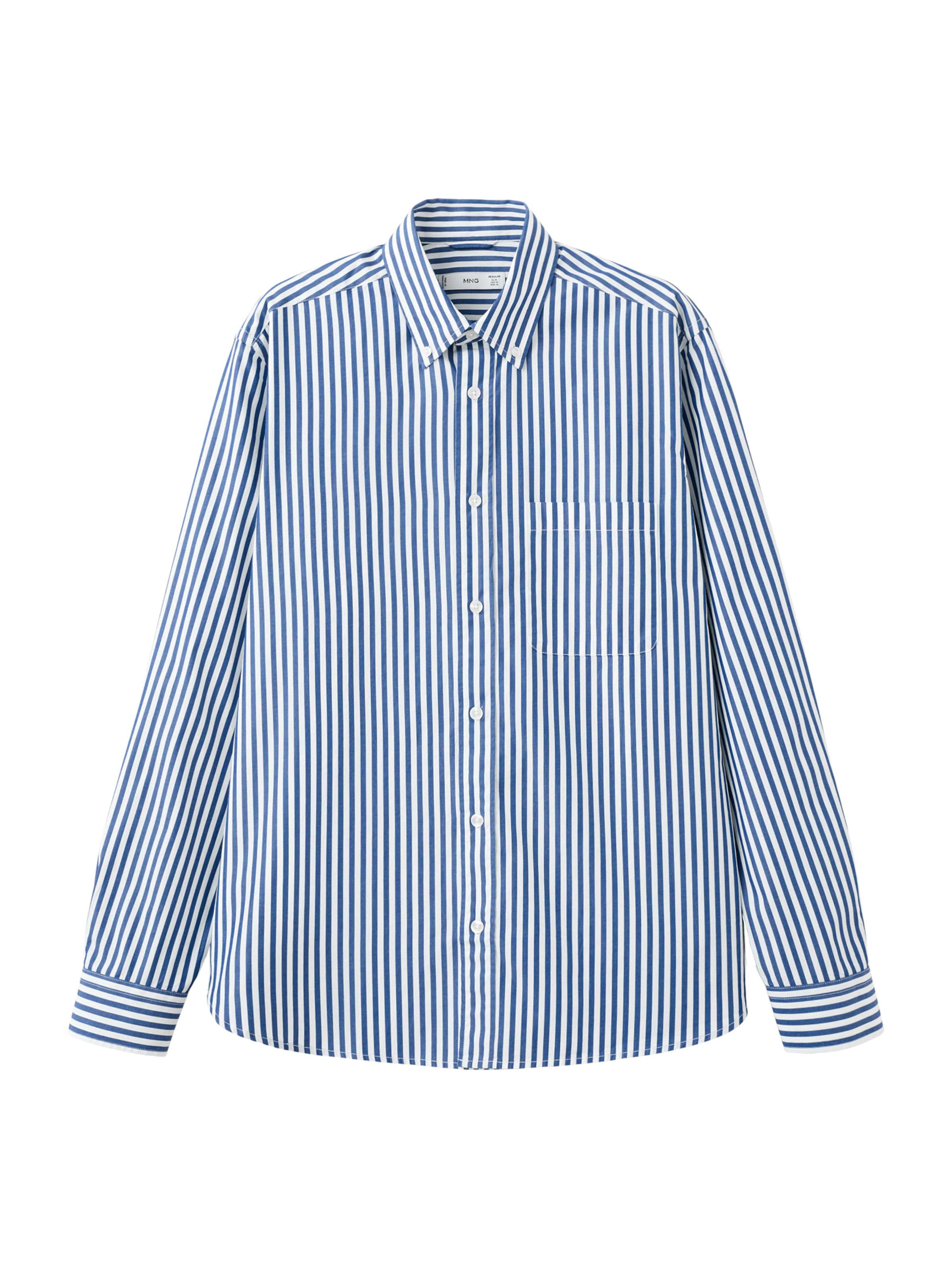 MANGO MAN Regular Fit Paita 'Candela' värissä sininen: etupuoli