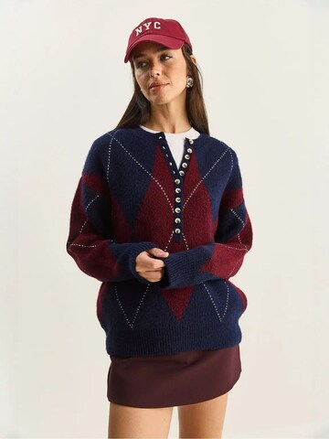 Bianco Lucci Pullover 'Pullover'‌‌‌‌‌‌‌ in Blau
