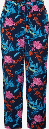 ONLY Carmakoma Trousers 'KYRA' in Navy / Light blue / Light green / Pink, Item view