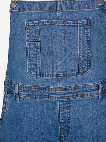 Zizzi Normalny krój Ogrodniczki jeansowe 'JEVLIA' w kolorze niebieski