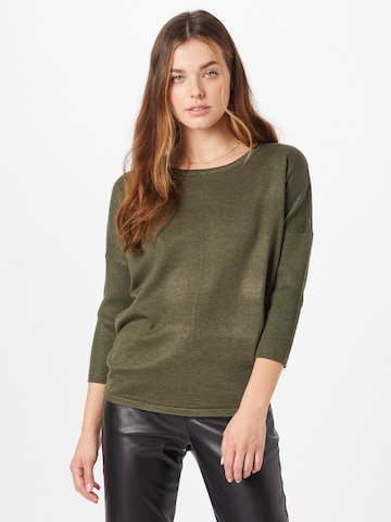 SAINT TROPEZ Pullover 'Mila' in Grün: predná strana