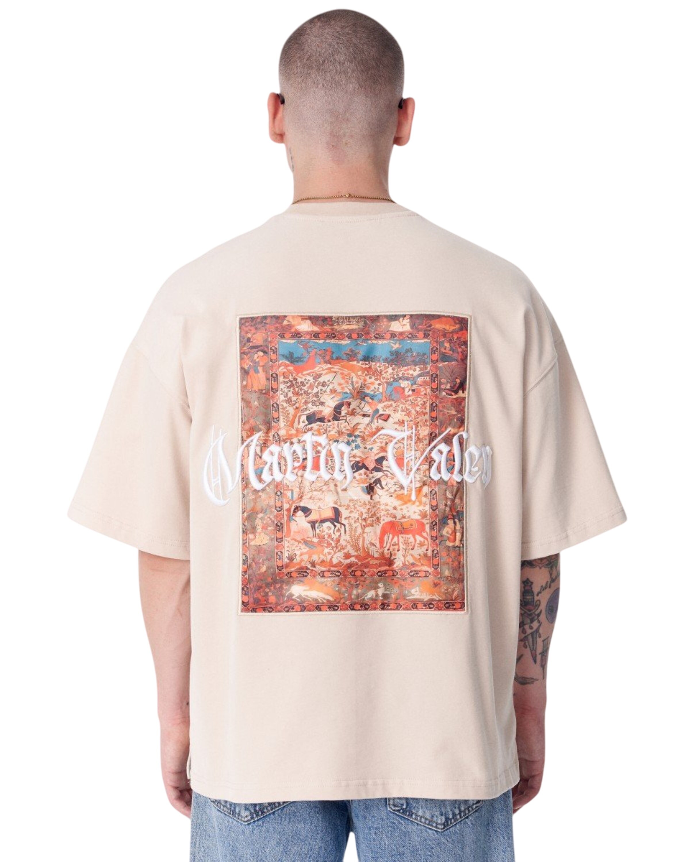 MARTIN VALEN Shirt in Beige: voorkant