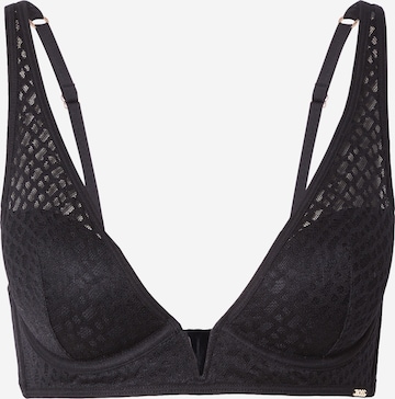 BOSSTrokutasti Grudnjak - crna boja: prednji dio