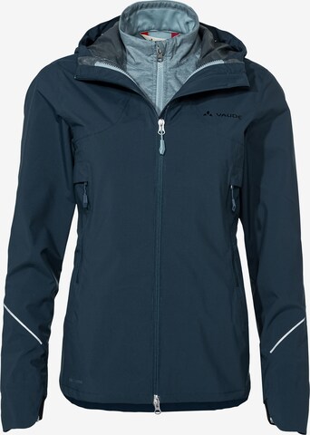 VAUDE Outdoorjas ' Yaras' in Blauw: voorkant