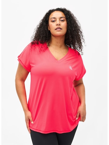 Active by Zizzi Funktionsbluse 'Abasic' i pink: forside