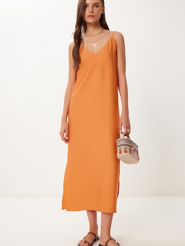 Happiness İstanbul - Vestido de verano en naranja: frente