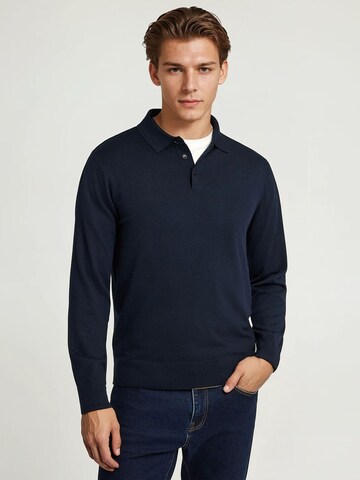 Pull-over Funky Buddha en bleu : devant