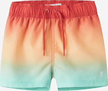 NAME IT Σορτσάκι-μαγιό 'NMMZOCCAS' σε πράσινο: μπροστά