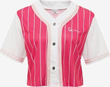 Karl Kani Shirt in Roze: voorkant