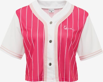 Karl Kani - Camisa em rosa: frente