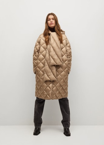 MANGO Zimný kabát 'Guajiro' - Béžová