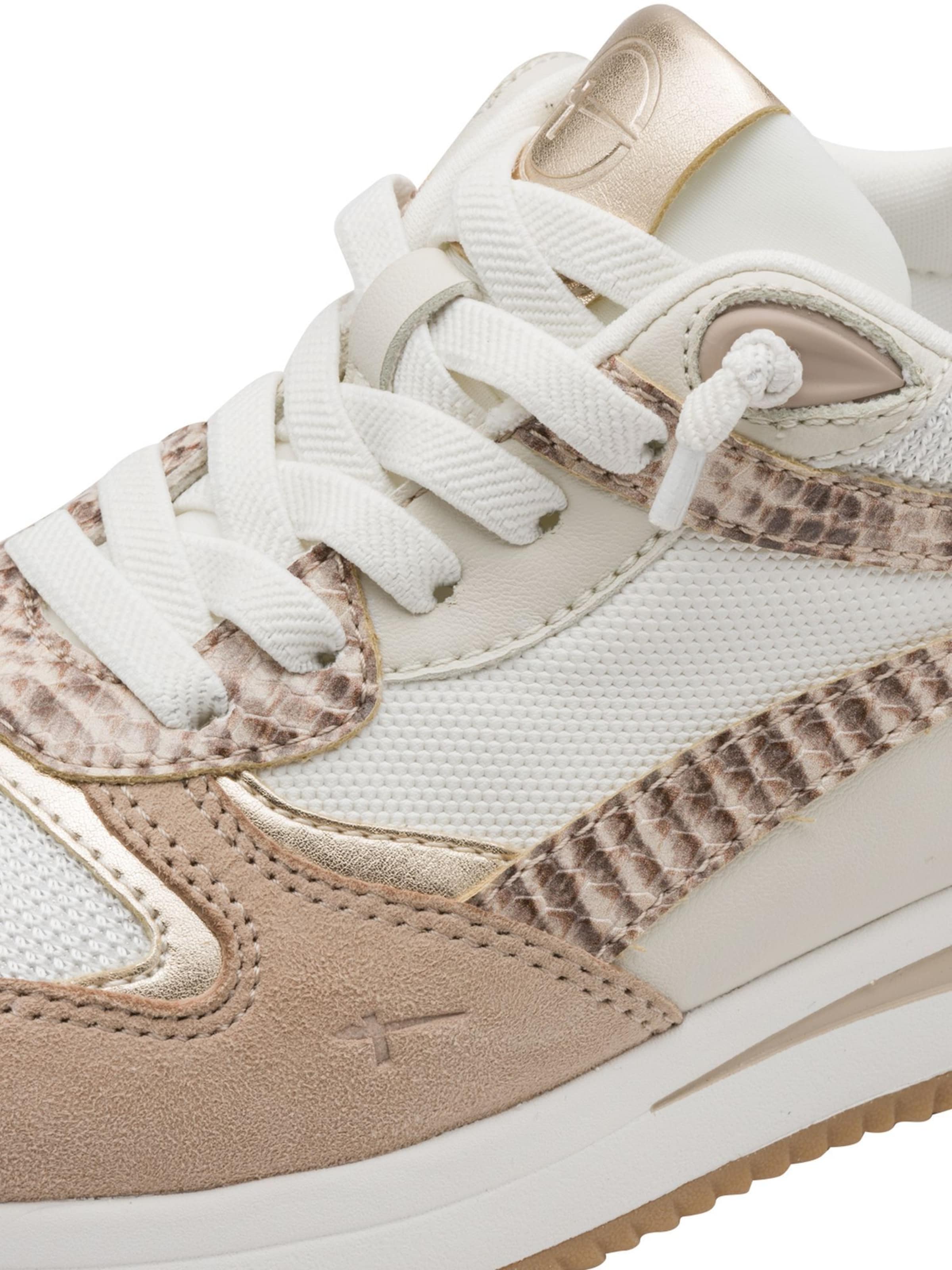 Tamaris Platform trainers in Beige