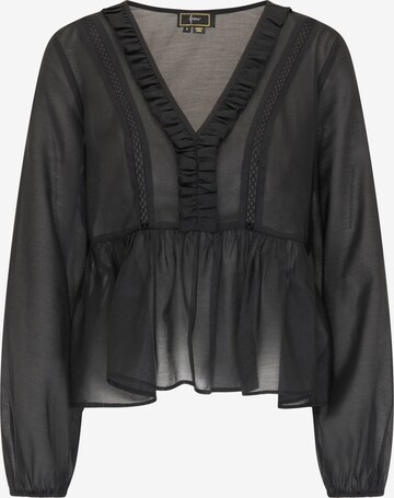 faina - Blusa en negro: frente