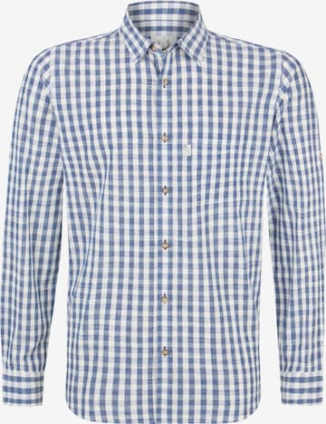 STOCKERPOINT Traditional button up shirt 'Marco' in Blue: front