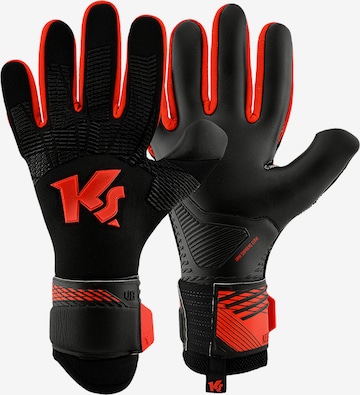 KEEPERsport Handschuh in Schwarz: Vorderseite