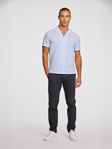 Lindbergh Regular fit Button Up Shirt in Blue