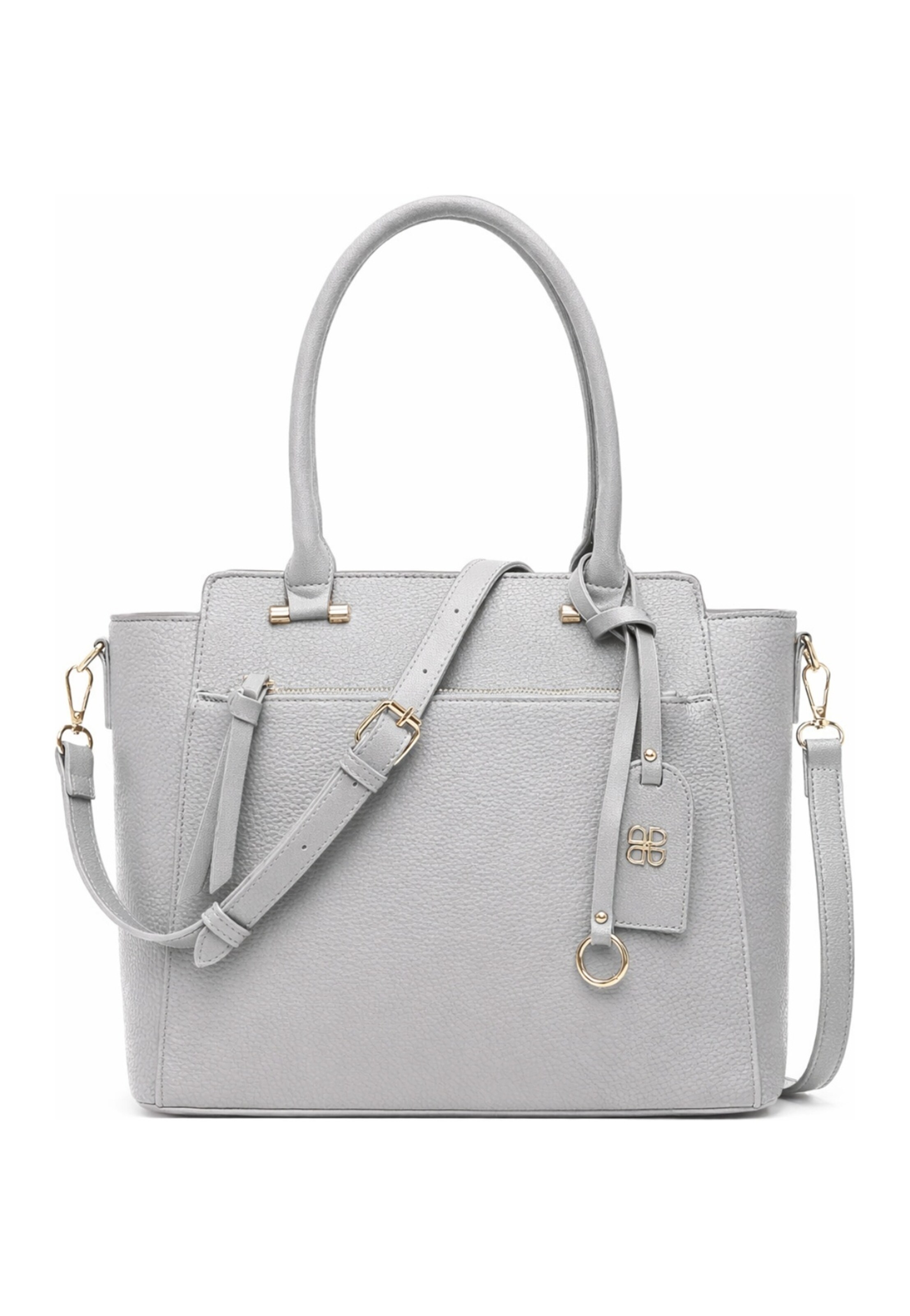 Derimod - Bolso de mano en gris: frente