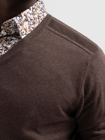 SELECTED HOMME Sweter 'Berg' w kolorze brązowy