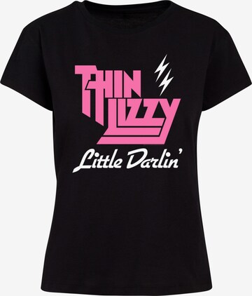 Merchcode Shirt 'Thin Lizzy - Little Darlin' in Zwart: voorkant