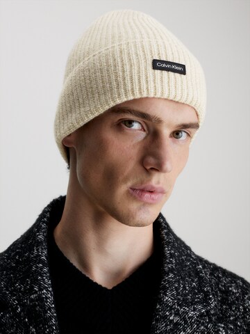 Calvin Klein Beanie in Brown: front