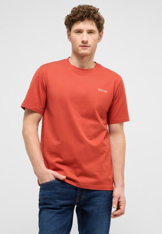 MUSTANG Shirt 'Austin' in Red: front