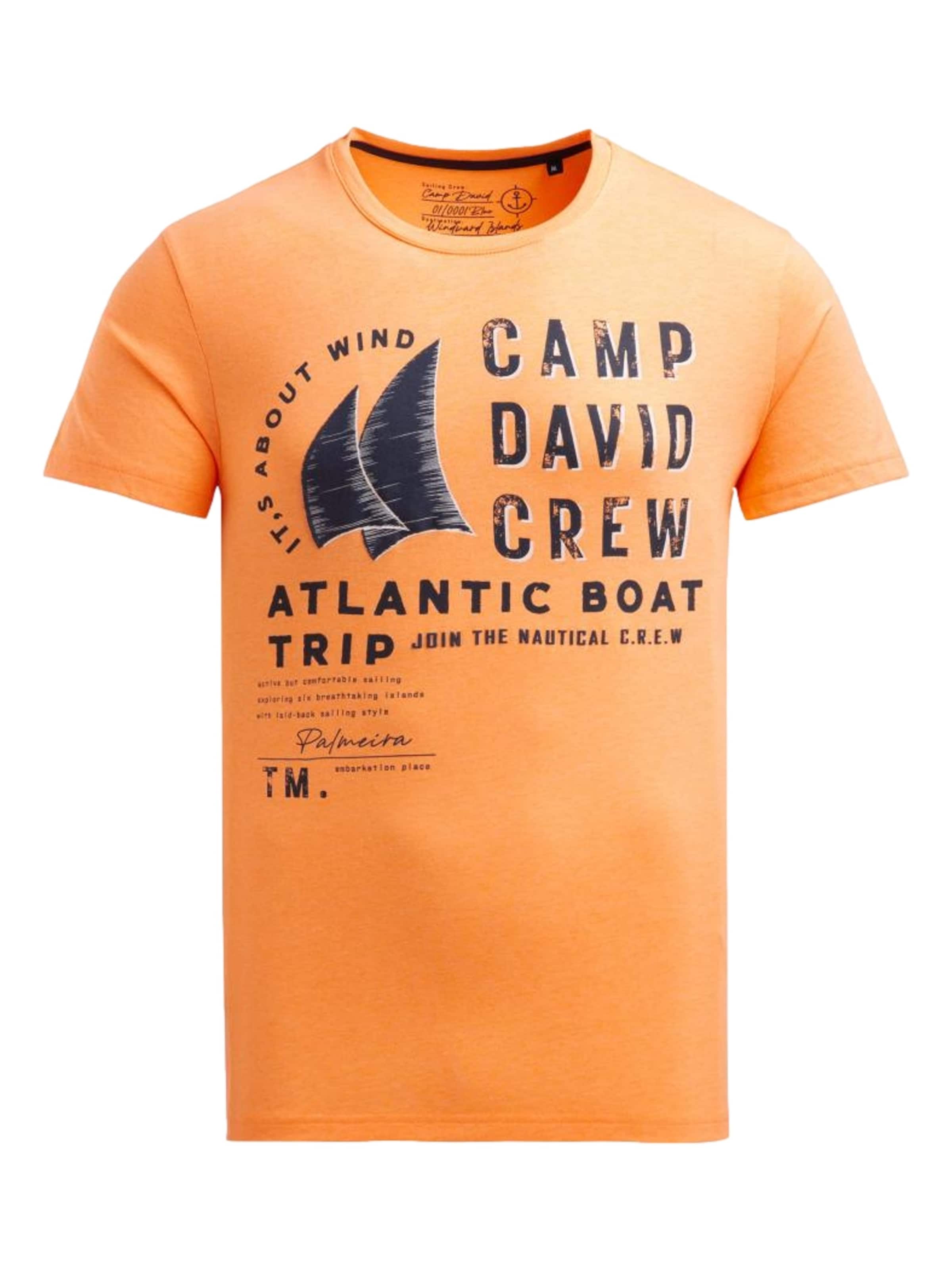 CAMP DAVID Shirt in Orange: front
