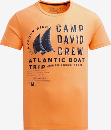 CAMP DAVID Shirt in Orange: front