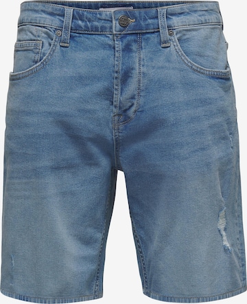 Only & Sons Regular Shorts 'Avi' in Blau: predná strana