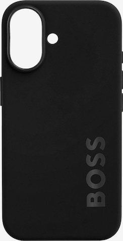BOSS Smartphonehülle in Schwarz: Vorderseite