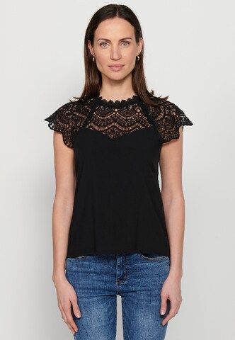 KOROSHI Blouse in Black: front