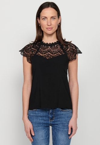 KOROSHI Blouse in Black: front