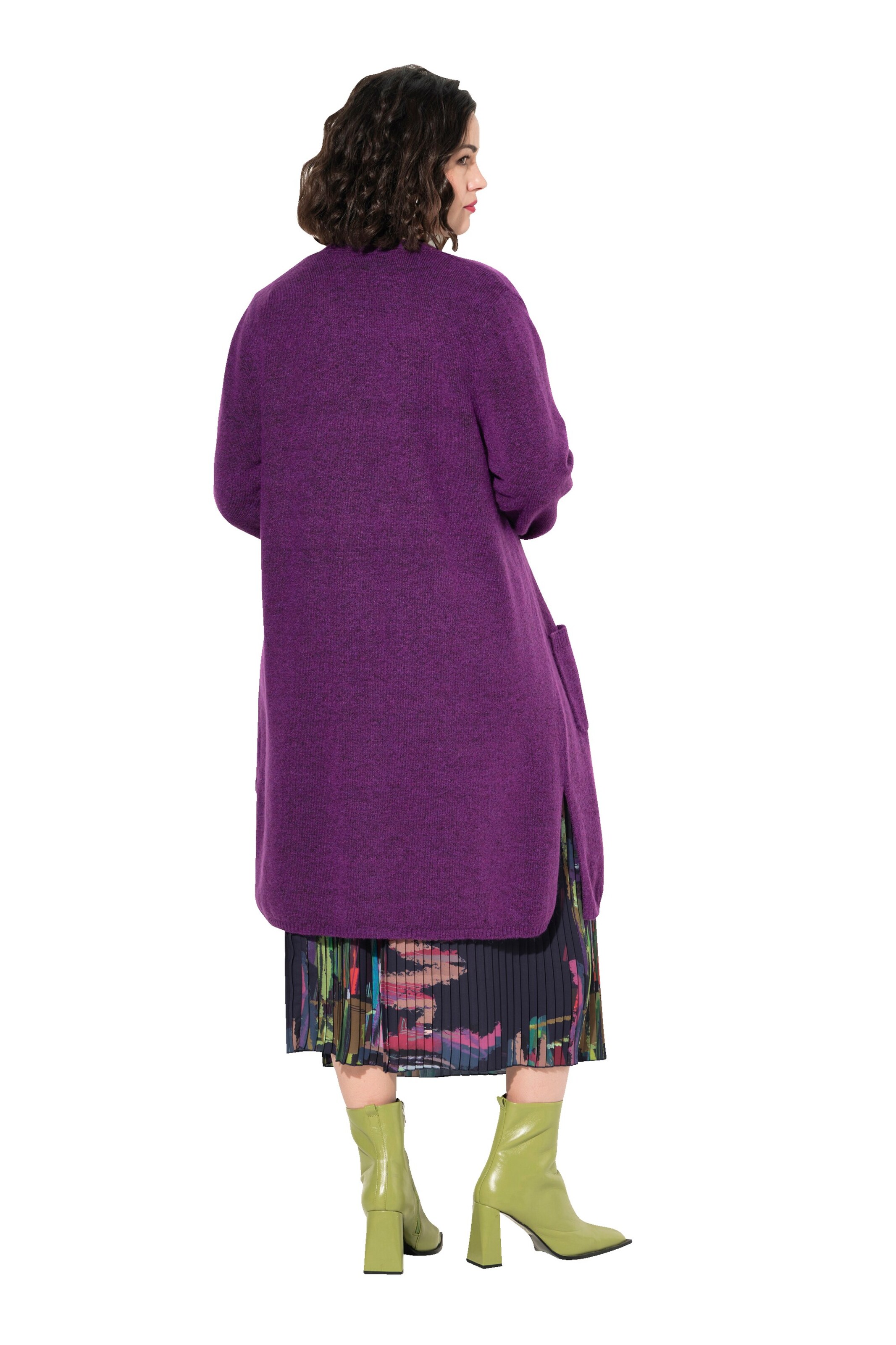 Ulla Popken Knit cardigan in Purple