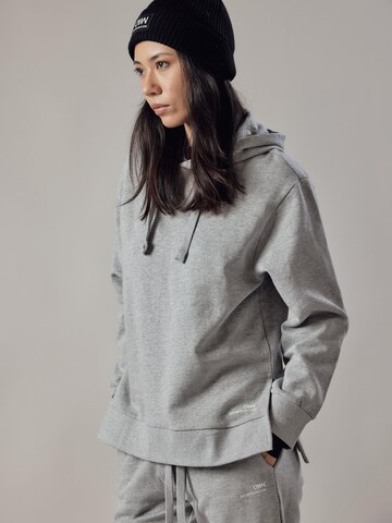 OWN Off With Nature Sweatshirt 'Felpa Felpata con Cappuccio e Spacchi Laterali' in Grijs